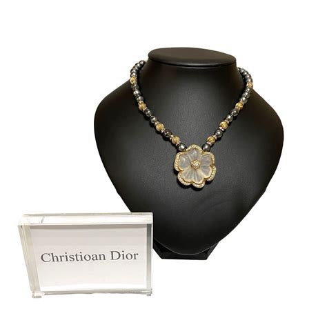 dior neclsce|genuine christian dior necklace.